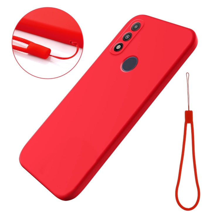 For Motorola G Pure 4G Pure Color Liquid Silicone Shockproof Phone Case(Red) - Motorola Cases by PMC Jewellery | Online Shopping South Africa | PMC Jewellery | Buy Now Pay Later Mobicred