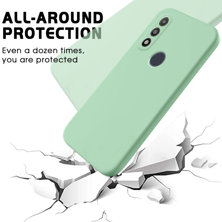 For Motorola G Pure 4G Pure Color Liquid Silicone Shockproof Phone Case(Green) - Motorola Cases by PMC Jewellery | Online Shopping South Africa | PMC Jewellery | Buy Now Pay Later Mobicred