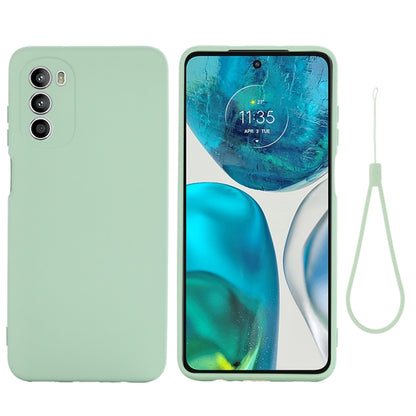 For Motorola Moto G71s 5G Pure Color Liquid Silicone Shockproof Phone Case(Green) - Motorola Cases by PMC Jewellery | Online Shopping South Africa | PMC Jewellery | Buy Now Pay Later Mobicred