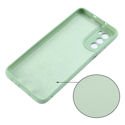 For Motorola Moto G71s 5G Pure Color Liquid Silicone Shockproof Phone Case(Green) - Motorola Cases by PMC Jewellery | Online Shopping South Africa | PMC Jewellery | Buy Now Pay Later Mobicred