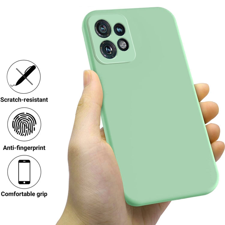 For Motorola Edge 40 Pro/Edge+ 2023/X40 Pure Color Liquid Silicone Shockproof Phone Case(Green) - Motorola Cases by PMC Jewellery | Online Shopping South Africa | PMC Jewellery | Buy Now Pay Later Mobicred