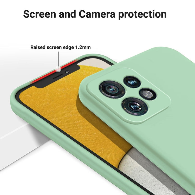 For Motorola Edge 40 Pro/Edge+ 2023/X40 Pure Color Liquid Silicone Shockproof Phone Case(Green) - Motorola Cases by PMC Jewellery | Online Shopping South Africa | PMC Jewellery | Buy Now Pay Later Mobicred