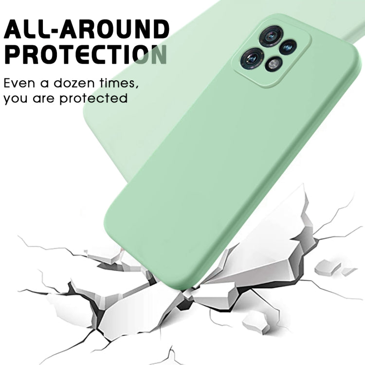 For Motorola Edge 40 Pro/Edge+ 2023/X40 Pure Color Liquid Silicone Shockproof Phone Case(Green) - Motorola Cases by PMC Jewellery | Online Shopping South Africa | PMC Jewellery | Buy Now Pay Later Mobicred