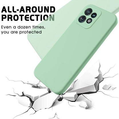 For Motorola Edge 40 Pro/Edge+ 2023/X40 Pure Color Liquid Silicone Shockproof Phone Case(Green) - Motorola Cases by PMC Jewellery | Online Shopping South Africa | PMC Jewellery | Buy Now Pay Later Mobicred