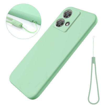 For Motorola Edge 40 Neo Pure Color Liquid Silicone Shockproof Phone Case(Green) - Motorola Cases by PMC Jewellery | Online Shopping South Africa | PMC Jewellery | Buy Now Pay Later Mobicred