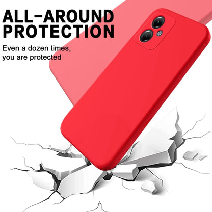 For Motorola Moto G54 Power Pure Color Liquid Silicone Shockproof Phone Case(Red) - Motorola Cases by PMC Jewellery | Online Shopping South Africa | PMC Jewellery | Buy Now Pay Later Mobicred