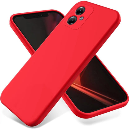 For Motorola Moto G64 Pure Color Liquid Silicone Shockproof Phone Case(Red) - Motorola Cases by PMC Jewellery | Online Shopping South Africa | PMC Jewellery | Buy Now Pay Later Mobicred