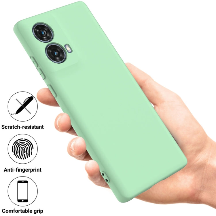 For Motorola Moto G85 Solid Color Liquid Silicone Dropproof Full Coverage Phone Case(Green) - free shipping - PMC TechLife - Order now!