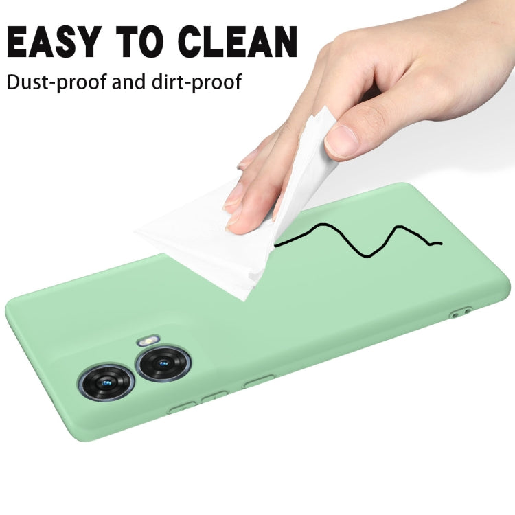 For Motorola Moto G85 Solid Color Liquid Silicone Dropproof Full Coverage Phone Case(Green) - free shipping - PMC TechLife - Order now!