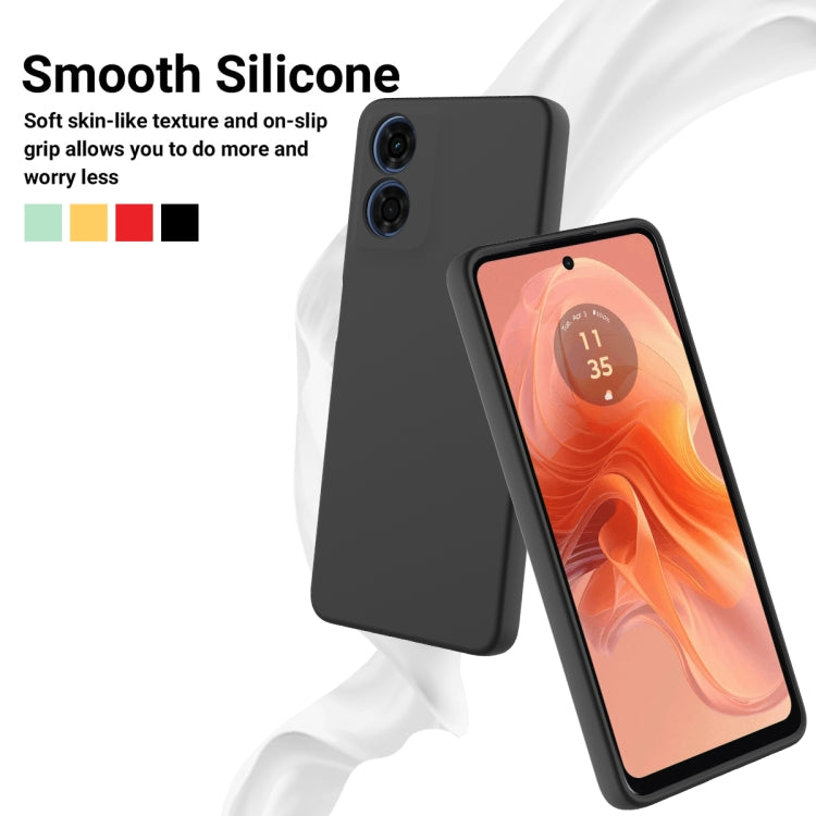 For Motorola Moto E14 Solid Color Liquid Silicone Dropproof Full Coverage Phone Case(Black) - free shipping - PMC TechLife - Order now!