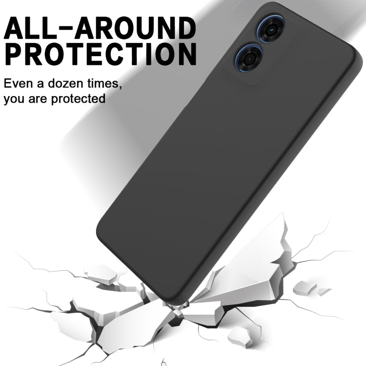 For Motorola Moto E14 Solid Color Liquid Silicone Dropproof Full Coverage Phone Case(Black) - free shipping - PMC TechLife - Order now!