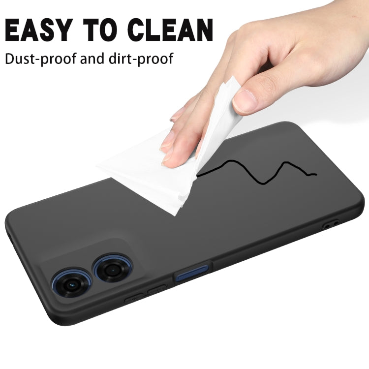 For Motorola Moto E14 Solid Color Liquid Silicone Dropproof Full Coverage Phone Case(Black) - free shipping - PMC TechLife - Order now!