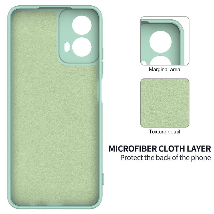 For Motorola Moto G Power 2024 Pure Color Liquid Silicone Shockproof Phone Case(Green) - Motorola Cases by PMC Jewellery | Online Shopping South Africa | PMC Jewellery | Buy Now Pay Later Mobicred