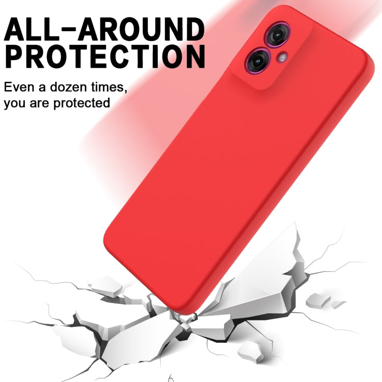 For Motorola Moto G55 Solid Color Liquid Silicone Dropproof Full Coverage Phone Case(Red) - free shipping - PMC TechLife - Order now!