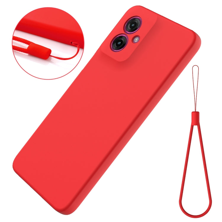 For Motorola Moto G55 Solid Color Liquid Silicone Dropproof Full Coverage Phone Case(Red) - free shipping - PMC TechLife - Order now!