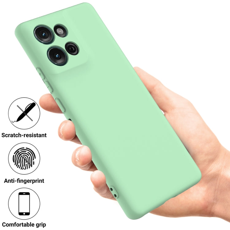 For Motorola Moto G75 Solid Color Liquid Silicone Dropproof Full Coverage Phone Case(Green) - free shipping - PMC TechLife - Order now!
