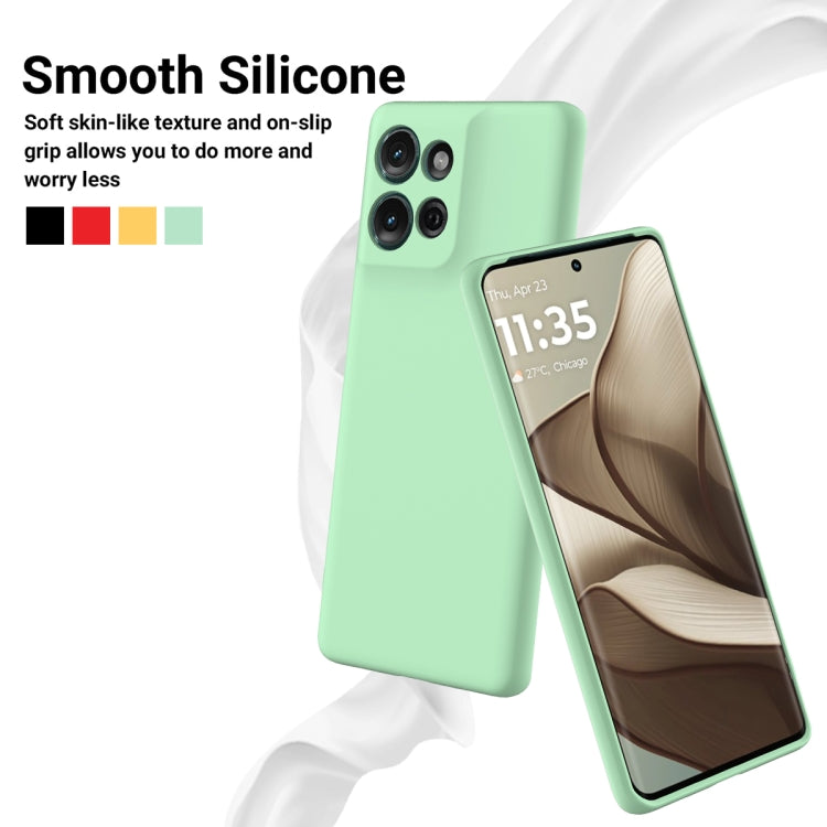For Motorola Moto G75 Solid Color Liquid Silicone Dropproof Full Coverage Phone Case(Green) - free shipping - PMC TechLife - Order now!