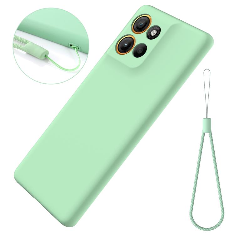 For Motorola Moto G15 Solid Color Liquid Silicone Dropproof Full Coverage Phone Case(Green) - free shipping - PMC TechLife - Order now!