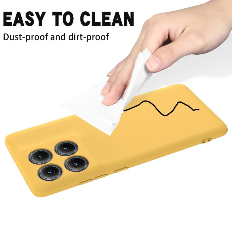 For Motorola Edge 5G 2025 Solid Color Liquid Silicone Dropproof Full Coverage Phone Case(Yellow) - free shipping - PMC TechLife - Order now!