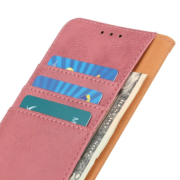 For OPPO A38 4G KHAZNEH Cowhide Texture Flip Leather Phone Case(Pink) - A38 Cases by PMC TechLife | Online Shopping South Africa | PMC TechLife | Buy Now Pay Later Mobicred