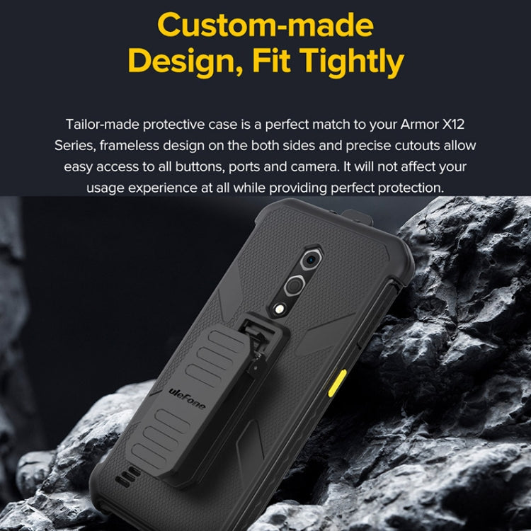 For Ulefone Armor X12 Pro Ulefone Back Clip Phone Case with Carabiner(Black) - Ulefone Cases by Ulefone | Online Shopping South Africa | PMC Jewellery | Buy Now Pay Later Mobicred