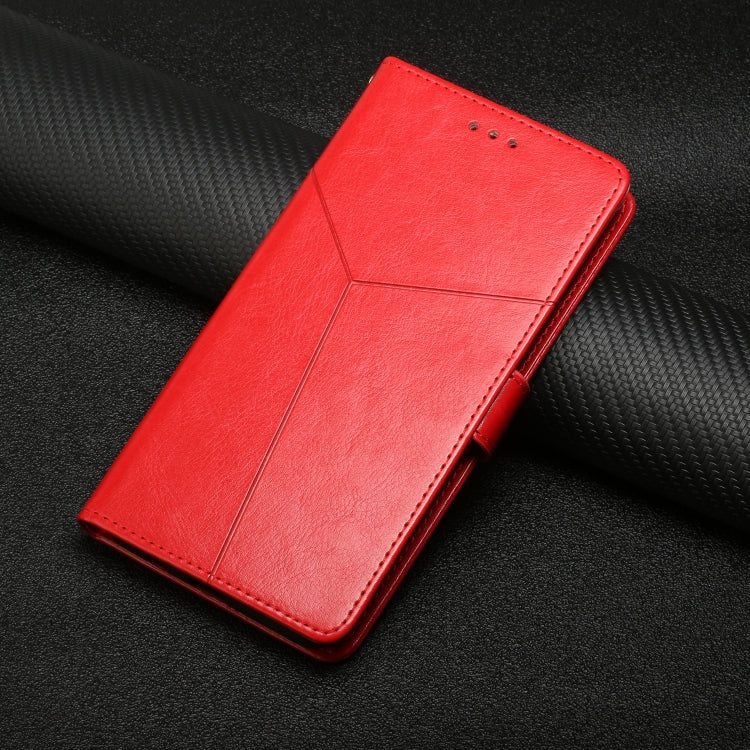 For iPhone 16 Pro Max HT01 Y-shaped Pattern Flip Leather Phone Case(Red) - iPhone 16 Pro Max Cases by PMC Jewellery | Online Shopping South Africa | PMC Jewellery | Buy Now Pay Later Mobicred