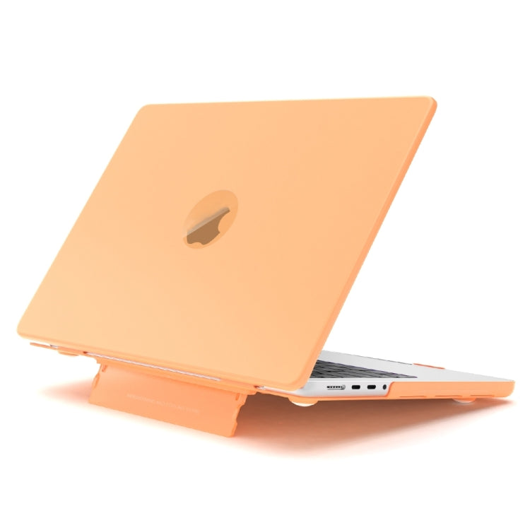 For Macbook Pro 14 A2918/A2992/A2779 Frosted Translucent Laptop Protective Case(Yellow) - MacBook Pro Cases by PMC Jewellery | Online Shopping South Africa | PMC Jewellery | Buy Now Pay Later Mobicred