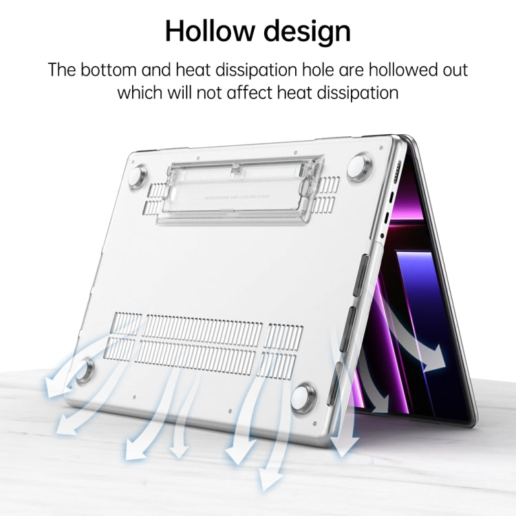 For Macbook Pro 14 A2918/A2992/A2779 Frosted Translucent Laptop Protective Case(Black) - MacBook Pro Cases by PMC TechLife | Online Shopping South Africa | PMC TechLife | Buy Now Pay Later Mobicred