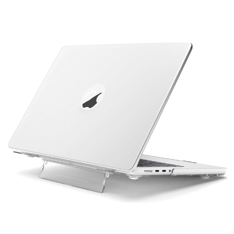 For MacBook Air 13.6 A3113 / M4 A3240 Frosted Translucent Laptop Protective Case(White) - MacBook Air Cases by PMC TechLife | Online Shopping South Africa | PMC TechLife | Buy Now Pay Later Mobicred