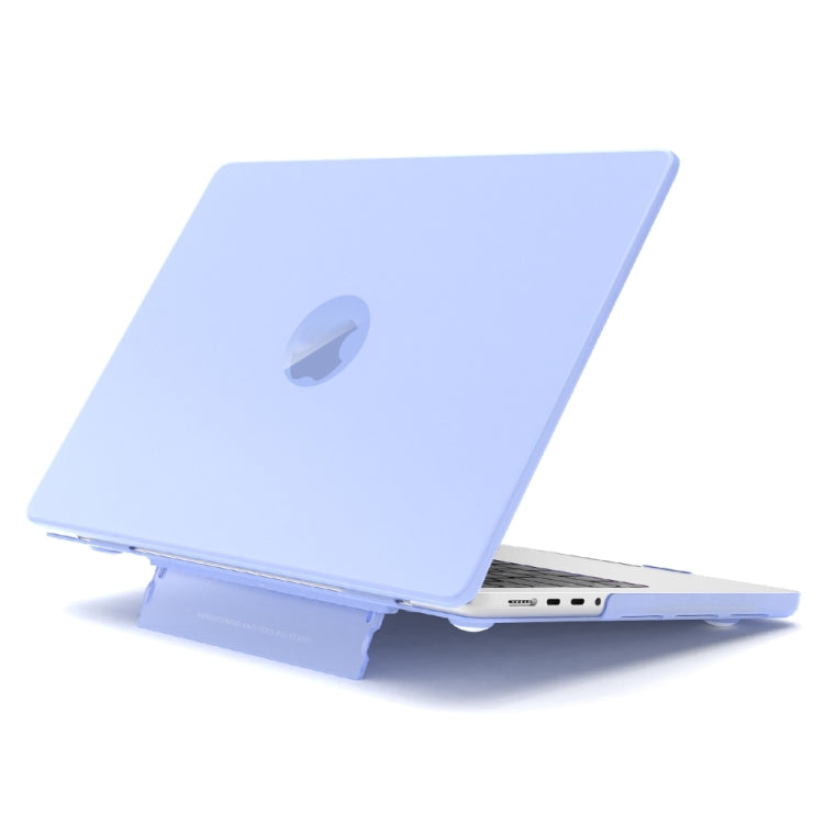 For MacBook Pro 16 inch A2141 Frosted Translucent Laptop Protective Case(Purple) - MacBook Pro Cases by PMC Jewellery | Online Shopping South Africa | PMC Jewellery | Buy Now Pay Later Mobicred