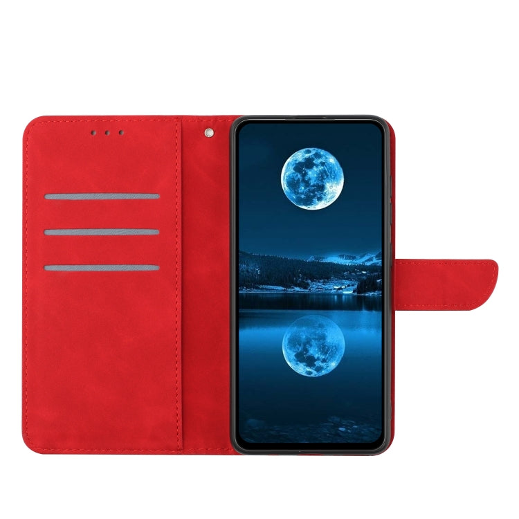 For iPhone 16 Pro Max Stitching Embossed Leather Phone Case(Red) - iPhone 16 Pro Max Cases by PMC Jewellery | Online Shopping South Africa | PMC Jewellery | Buy Now Pay Later Mobicred