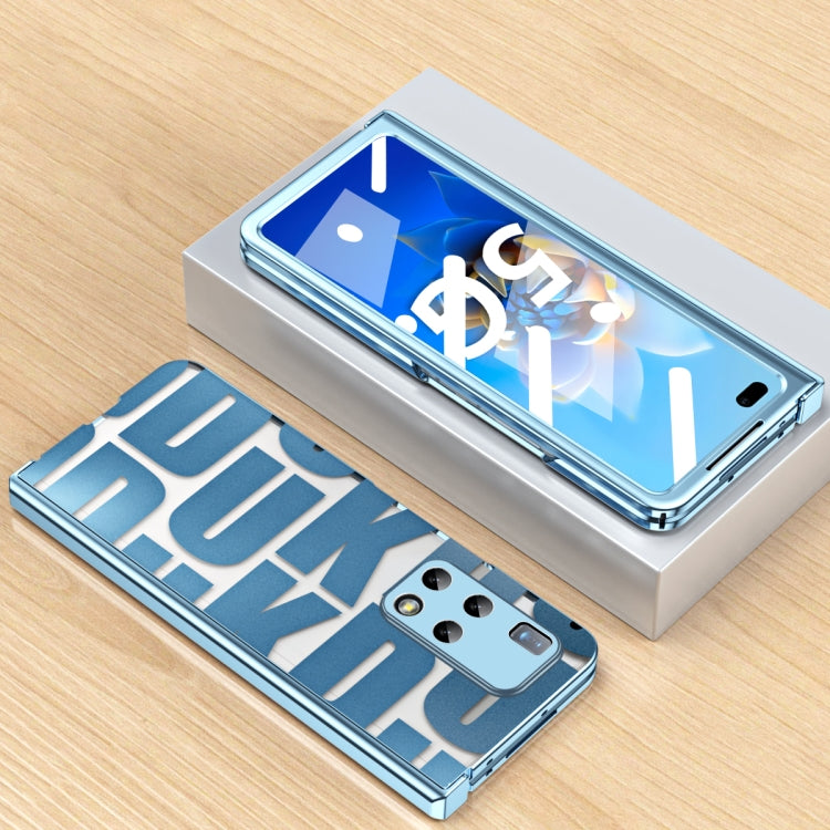 For Huawei Mate X2 Integrated Electroplating Folding Phone Case with Hinge(Blue) - free shipping - PMC TechLife - Order now!