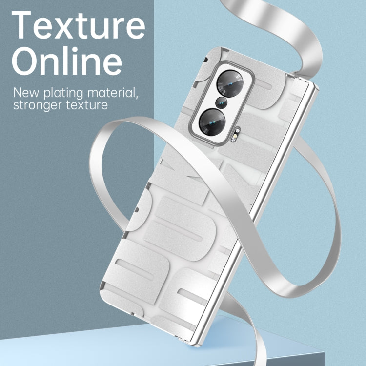 For Honor Magic V Integrated Electroplating Folding Phone Case with Hinge(Tyrant Gold) - Honor Cases by PMC TechLife | Online Shopping South Africa | PMC TechLife | Buy Now Pay Later Mobicred