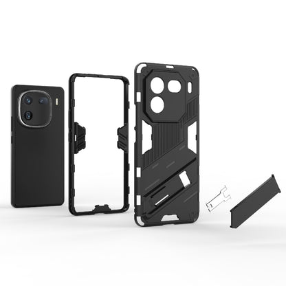 For vivo iQOO 12 5G Punk Armor 2 in 1 PC + TPU Phone Case with Holder(Grey) - iQOO 12 Cases by PMC Jewellery | Online Shopping South Africa | PMC Jewellery