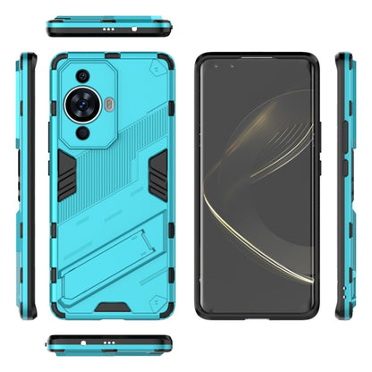 For Huawei nova 11 Pro 4G Punk Armor 2 in 1 PC + TPU Phone Case with Holder(Blue) - Huawei Cases by PMC Jewellery | Online Shopping South Africa | PMC Jewellery | Buy Now Pay Later Mobicred