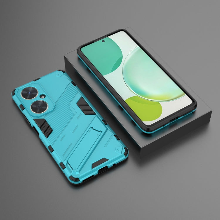 For Huawei nova 11i 4G Punk Armor 2 in 1 PC + TPU Phone Case with Holder(Blue) - Huawei Cases by PMC TechLife | Online Shopping South Africa | PMC TechLife | Buy Now Pay Later Mobicred