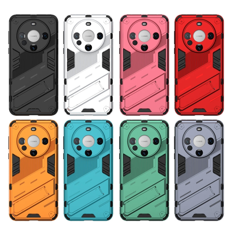 For Huawei Mate 60 Punk Armor 2 in 1 PC + TPU Phone Case with Holder(Black) - Huawei Cases by PMC TechLife | Online Shopping South Africa | PMC TechLife | Buy Now Pay Later Mobicred