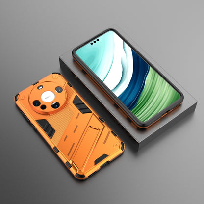 For Huawei Mate 60 Punk Armor 2 in 1 PC + TPU Phone Case with Holder(Orange) - Huawei Cases by PMC Jewellery | Online Shopping South Africa | PMC Jewellery | Buy Now Pay Later Mobicred