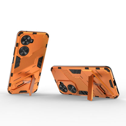 For Huawei nova 11 SE Punk Armor 2 in 1 PC + TPU Phone Case with Holder(Orange) - Huawei Cases by PMC Jewellery | Online Shopping South Africa | PMC Jewellery | Buy Now Pay Later Mobicred