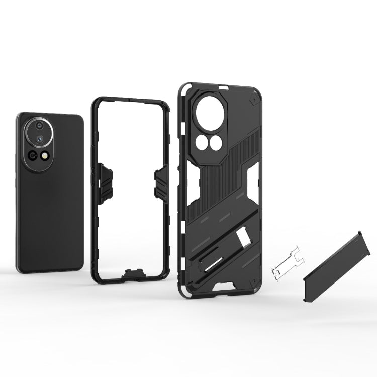 For Huawei nova 12 Pro Punk Armor 2 in 1 PC + TPU Phone Case with Holder(White) - Huawei Cases by PMC TechLife | Online Shopping South Africa | PMC TechLife | Buy Now Pay Later Mobicred