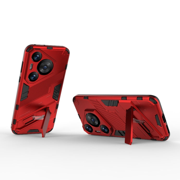 For Huawei Pura 70 Pro / 70 Pro+ Punk Armor 2 in 1 PC + TPU Phone Case with Holder(Red) - Huawei Cases by PMC Jewellery | Online Shopping South Africa | PMC Jewellery | Buy Now Pay Later Mobicred