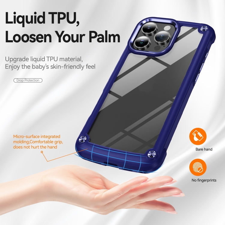 For iPhone 16 Pro TPU + PC Lens Protection Phone Case(Blue) - iPhone 16 Pro Cases by PMC Jewellery | Online Shopping South Africa | PMC Jewellery | Buy Now Pay Later Mobicred