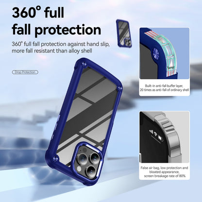 For iPhone 16 Pro TPU + PC Lens Protection Phone Case(Blue) - iPhone 16 Pro Cases by PMC Jewellery | Online Shopping South Africa | PMC Jewellery | Buy Now Pay Later Mobicred