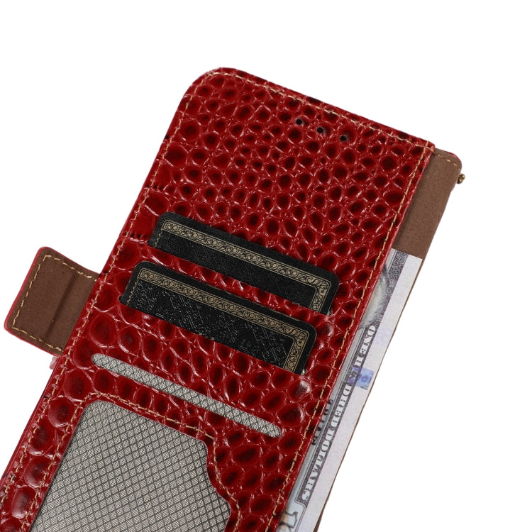 For iPhone 16 Pro Max Crocodile Top Layer Cowhide Leather Phone Case(Red) - iPhone 16 Pro Max Cases by PMC TechLife | Online Shopping South Africa | PMC TechLife | Buy Now Pay Later Mobicred