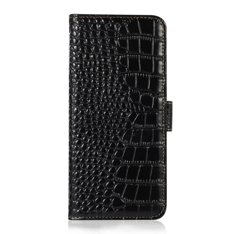 For iPhone 16 Crocodile Top Layer Cowhide Leather Phone Case(Black) - iPhone 16 Cases by PMC TechLife | Online Shopping South Africa | PMC TechLife | Buy Now Pay Later Mobicred
