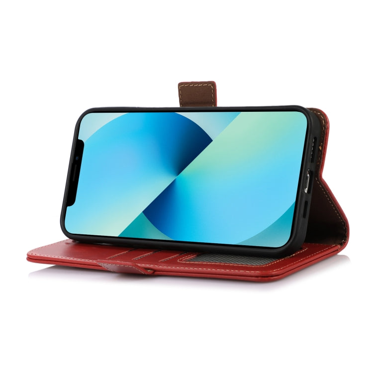 For iPhone 16 Plus Crazy Horse Top Layer Cowhide Leather Phone Case(Red) - free shipping - PMC TechLife - Order now!
