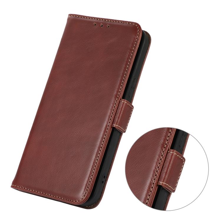 For iPhone 17 Air Crazy Horse Top Layer Cowhide Leather Phone Case(Brown) - free shipping - PMc TechLife - Order now!