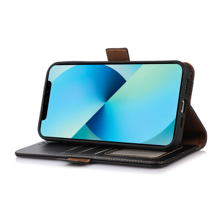 For iPhone 17 Pro Crazy Horse Top Layer Cowhide Leather Phone Case(Black) - free shipping - PMc TechLife - Order now!