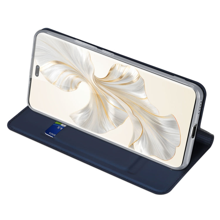 For Honor 100 Pro DUX DUCIS Skin Pro Series Flip Leather Phone Case(Blue) - Honor Cases by DUX DUCIS | Online Shopping South Africa | PMC Jewellery | Buy Now Pay Later Mobicred