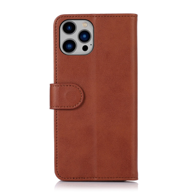 For iPhone 16 Pro Max Cow Texture Leather Phone Case(Brown) - iPhone 16 Pro Max Cases by PMC Jewellery | Online Shopping South Africa | PMC Jewellery | Buy Now Pay Later Mobicred